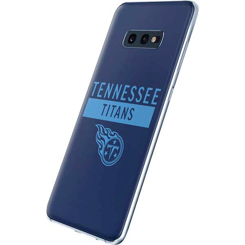 NFL Tennessee Titans Navy Blue Performance Series Galaxy S10e Skin
