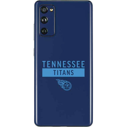 NFL Tennessee Titans Navy Blue Performance Series Galaxy S20 Fan Edition Skin