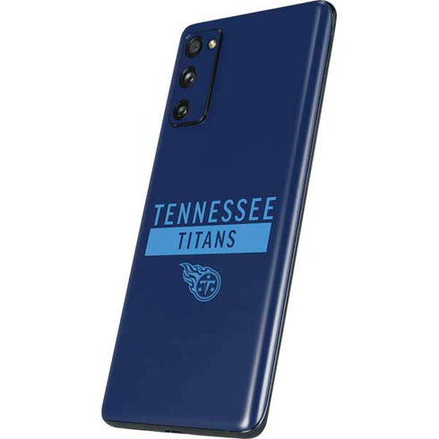 NFL Tennessee Titans Navy Blue Performance Series Galaxy S20 Fan Edition Skin