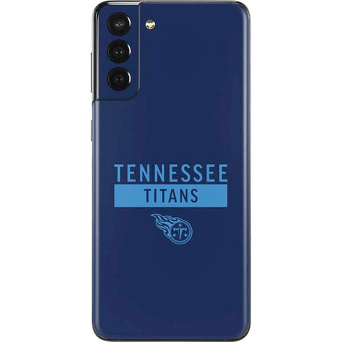 NFL Tennessee Titans Navy Blue Performance Series Galaxy S21 Plus 5G Skin