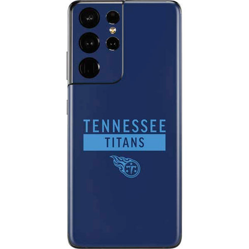 NFL Tennessee Titans Navy Blue Performance Series Galaxy S21 Ultra 5G Skin