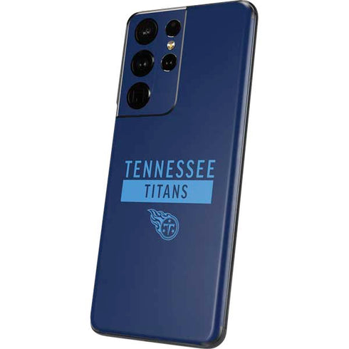 NFL Tennessee Titans Navy Blue Performance Series Galaxy S21 Ultra 5G Skin