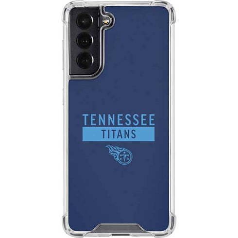 NFL Tennessee Titans Navy Blue Performance Series Galaxy S22 Clear Case