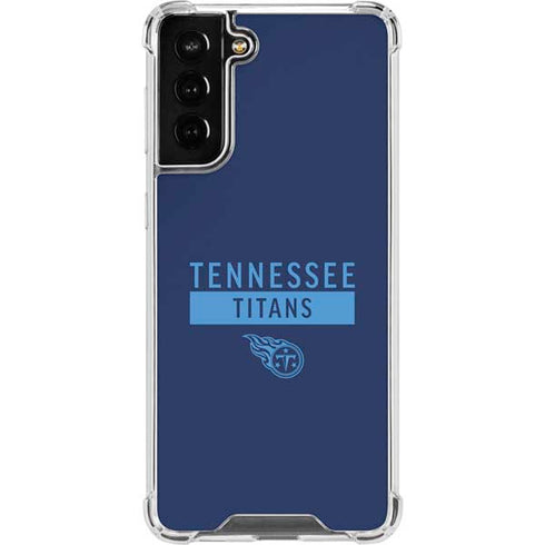 NFL Tennessee Titans Navy Blue Performance Series Galaxy S22 Plus Clear Case