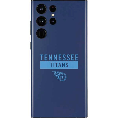 NFL Tennessee Titans Navy Blue Performance Series Galaxy S22 Ultra Skin