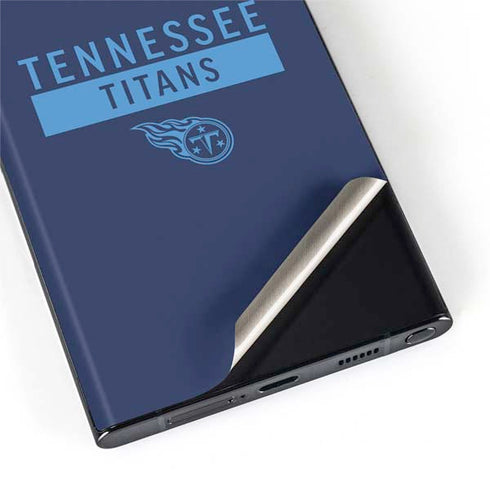 NFL Tennessee Titans Navy Blue Performance Series Galaxy S22 Ultra Skin