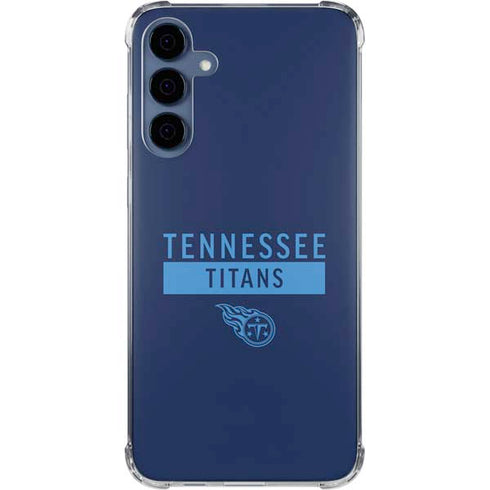 NFL Tennessee Titans Navy Blue Performance Series Galaxy S24 Clear Case