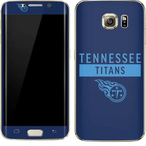 NFL Tennessee Titans Navy Blue Performance Series Galaxy S7 Edge Skin