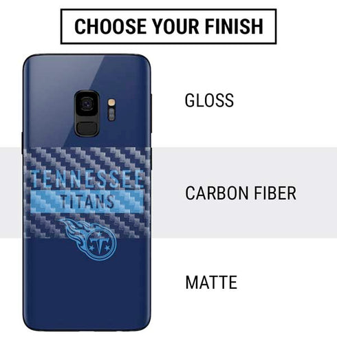 NFL Tennessee Titans Navy Blue Performance Series Galaxy S9 Skin