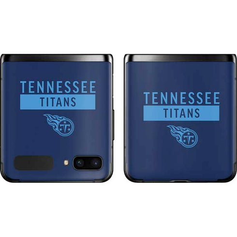 NFL Tennessee Titans Navy Blue Performance Series Galaxy Z Flip Skin