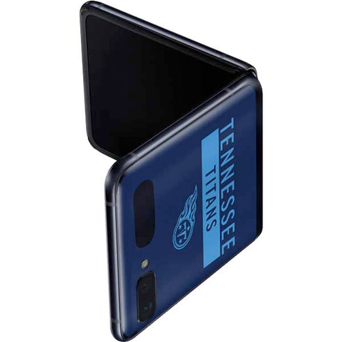 NFL Tennessee Titans Navy Blue Performance Series Galaxy Z Flip Skin