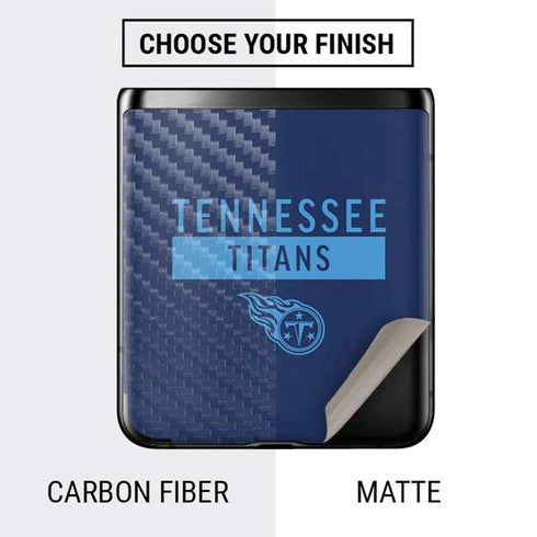 NFL Tennessee Titans Navy Blue Performance Series Galaxy Z Flip Skin