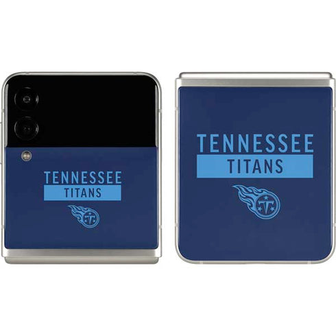 NFL Tennessee Titans Navy Blue Performance Series Galaxy Z Flip3 5G Skin