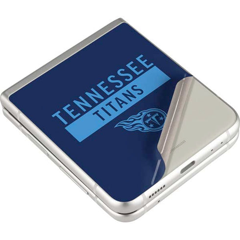 NFL Tennessee Titans Navy Blue Performance Series Galaxy Z Flip3 5G Skin