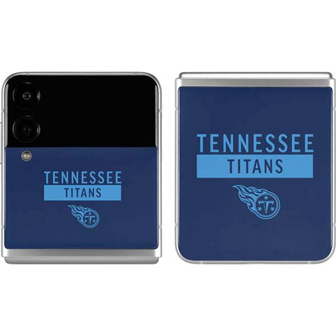 NFL Tennessee Titans Navy Blue Performance Series Galaxy Z Flip4 5G Skin