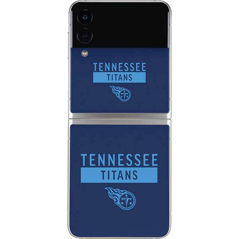 NFL Tennessee Titans Navy Blue Performance Series Galaxy Z Flip4 5G Skin