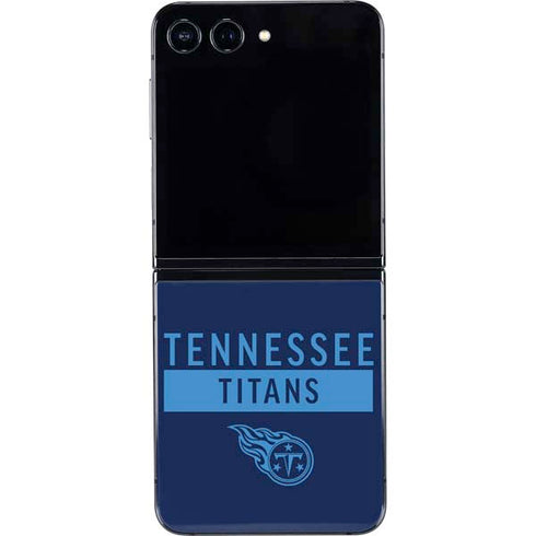 NFL Tennessee Titans Navy Blue Performance Series Galaxy Z Flip5 5G Skin