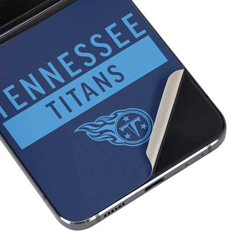 NFL Tennessee Titans Navy Blue Performance Series Galaxy Z Flip5 5G Skin