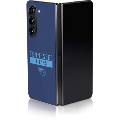 NFL Tennessee Titans Navy Blue Performance Series Galaxy Z Fold5 5G Skin