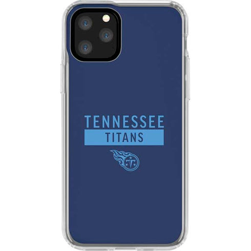 NFL Tennessee Titans Navy Blue Performance Series iPhone 11 Pro Clear Case