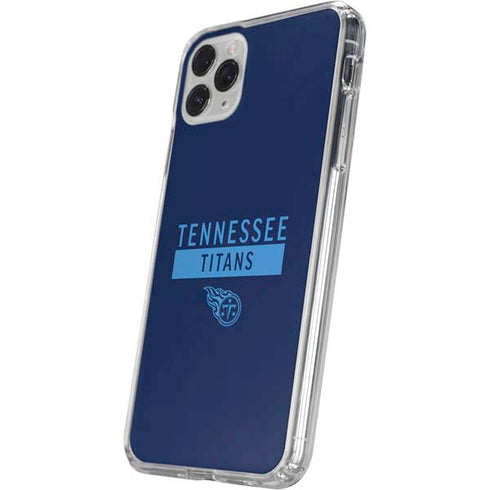 NFL Tennessee Titans Navy Blue Performance Series iPhone 11 Pro Clear Case