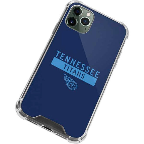 NFL Tennessee Titans Navy Blue Performance Series iPhone 11 Pro Max Clear Case