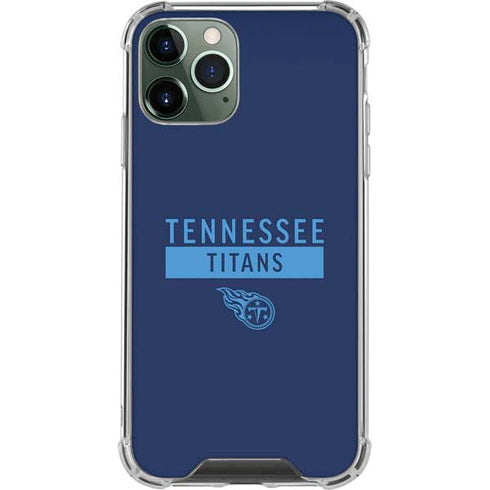 NFL Tennessee Titans Navy Blue Performance Series iPhone 11 Pro Max Clear Case