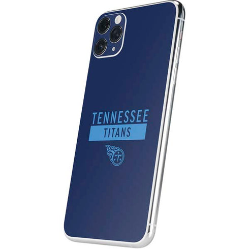 NFL Tennessee Titans Navy Blue Performance Series iPhone 11 Pro Max Skin