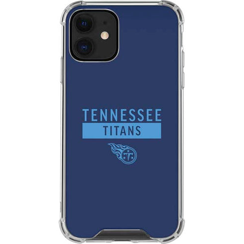 NFL Tennessee Titans Navy Blue Performance Series iPhone 12 Mini Clear Case