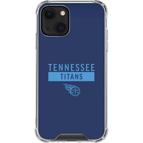 NFL Tennessee Titans Navy Blue Performance Series iPhone 13 Mini Clear Case