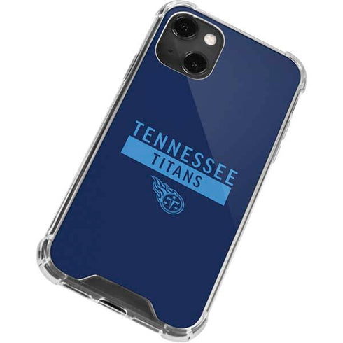 NFL Tennessee Titans Navy Blue Performance Series iPhone 14 Plus Clear Case