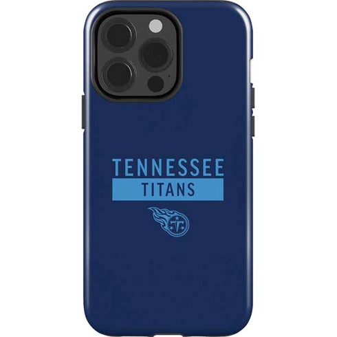 NFL Tennessee Titans Navy Blue Performance Series iPhone 15 Pro Impact Case