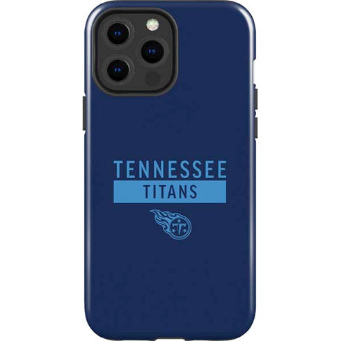 NFL Tennessee Titans Navy Blue Performance Series iPhone 15 Pro Max Impact Case