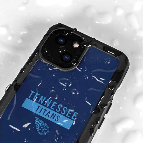 NFL Tennessee Titans Navy Blue Performance Series iPhone 15 Waterproof Case