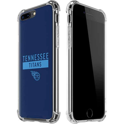 NFL Tennessee Titans Navy Blue Performance Series iPhone 7/8 Plus Clear Case