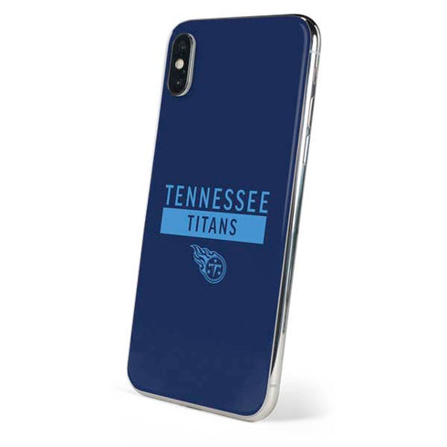 NFL Tennessee Titans Navy Blue Performance Series iPhone X Skin