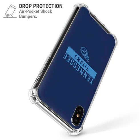 NFL Tennessee Titans Navy Blue Performance Series iPhone X/XS Clear Case