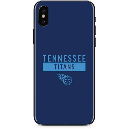 NFL Tennessee Titans Navy Blue Performance Series iPhone XS Skin