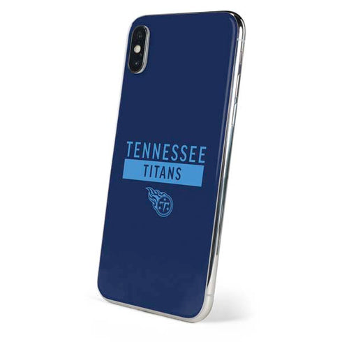 NFL Tennessee Titans Navy Blue Performance Series iPhone XS Skin
