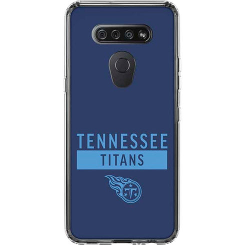 NFL Tennessee Titans Navy Blue Performance Series LG K51/Q51 Clear Case