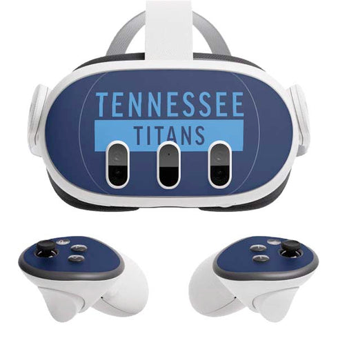 NFL Tennessee Titans Navy Blue Performance Series Meta Quest 3 Skin