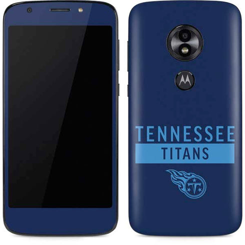 NFL Tennessee Titans Navy Blue Performance Series Moto E5 Play Skin