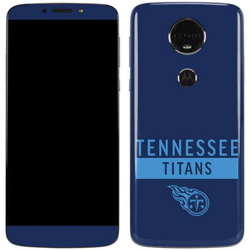 NFL Tennessee Titans Navy Blue Performance Series Moto E5 Plus Skin