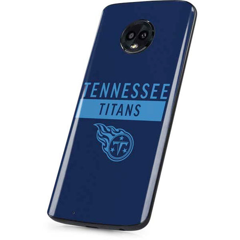 NFL Tennessee Titans Navy Blue Performance Series Moto G6 Skin