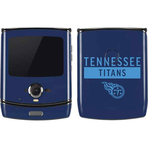 NFL Tennessee Titans Navy Blue Performance Series Motorola RAZR Skin