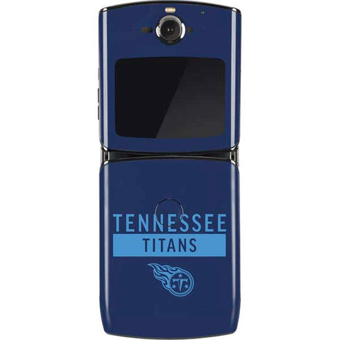 NFL Tennessee Titans Navy Blue Performance Series Motorola RAZR Skin