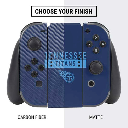 NFL Tennessee Titans Navy Blue Performance Series Nintendo Switch Bundle Skin