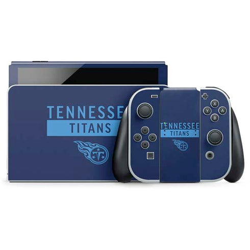 NFL Tennessee Titans Navy Blue Performance Series Nintendo Switch OLED (2021) Skin