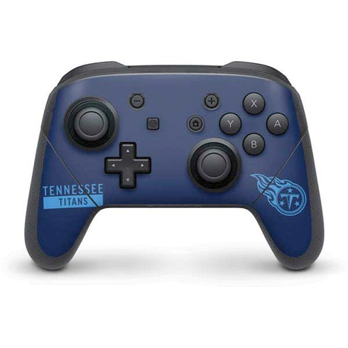 NFL Tennessee Titans Navy Blue Performance Series Nintendo Switch Pro Controller Skin