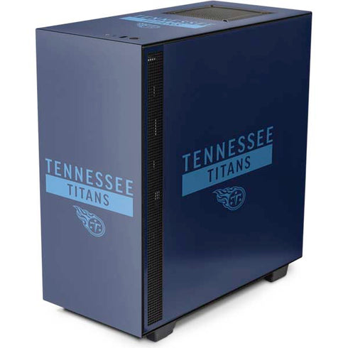 NFL Tennessee Titans Navy Blue Performance Series NZXT H510 Compact ATX Mid-Tower Case Skin